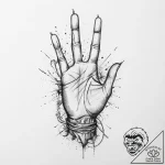 Tattoo sketch hands with a martyr, tattoo ske… – tattoo sketch (№1756485616_0, 29.08.2025 16:40) — tattoovalue.net