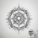 Tattoo sketch cosmic creation – tattoo sketch (№1756486208_0, 29.08.2025 16:50) — tattoovalue.net