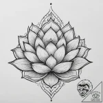 Tattoo sketch yoga pose silhouette with a lot… – tattoo sketch (№1756486406_0, 29.08.2025 16:53) — tattoovalue.net