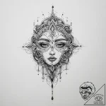 Tattoo sketch blessed character, tattoo sketc… – tattoo sketch (№1756486996_0, 29.08.2025 17:03) — tattoovalue.net