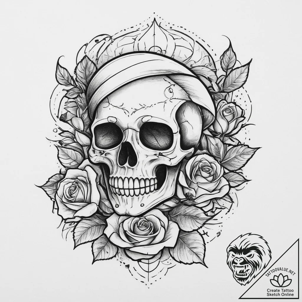 Tattoo sketch sailor, tattoo flash sheet desi... - tattoo sketch (№1756487992_0, 29.08.2025 17:19) — tattoovalue.net