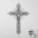Tattoo sketch blessed image, tattoo line art,… – tattoo sketch (№1756488396_0, 29.08.2025 17:26) — tattoovalue.net