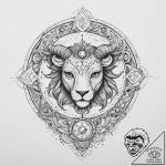 Tattoo sketch map with zodiac signs, concept… – tattoo sketch (№1756489403_0, 29.08.2025 17:43) — tattoovalue.net