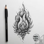 Tattoo sketch fire, tattoo sketch design, mut… – tattoo sketch (№1756491214_0, 29.08.2025 18:13) — tattoovalue.net