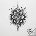 Tattoo sketch dust, artistic tattoo sketch, b… – tattoo sketch (№1756491413_0, 29.08.2025 18:16) — tattoovalue.net