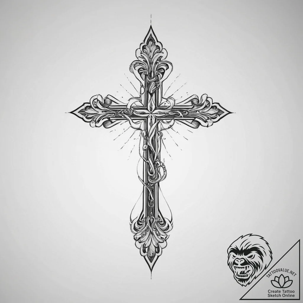 Tattoo sketch white, concept art for tattoo,... - tattoo sketch (№1756491818_0, 29.08.2025 18:23) — tattoovalue.net