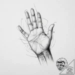 Tattoo sketch hands with a thread, ink illust… – tattoo sketch (№1756492426_0, 29.08.2025 18:33) — tattoovalue.net