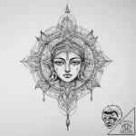 Tattoo sketch spiritual story – tattoo sketch (№1756494224_0, 29.08.2025 19:03) — tattoovalue.net