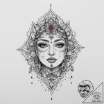 Tattoo sketch sacred soul, tattoo sketch desi… – tattoo sketch (№1756495030_0, 29.08.2025 19:17) — tattoovalue.net