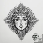 Tattoo sketch holy narrative, ink illustratio… – tattoo sketch (№1756498666_0, 29.08.2025 20:17) — tattoovalue.net