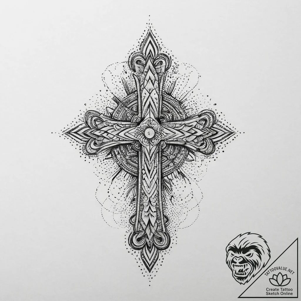 Tattoo sketch oasis, artistic tattoo sketch,... - tattoo sketch (№1756500672_0, 29.08.2025 20:51) — tattoovalue.net