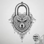 Tattoo sketch lock – tattoo sketch (№1756501680_0, 29.08.2025 21:08) — tattoovalue.net