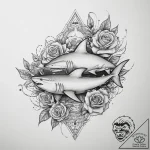Tattoo sketch hands with a shark, artistic ta… – tattoo sketch (№1756503088_0, 29.08.2025 21:31) — tattoovalue.net
