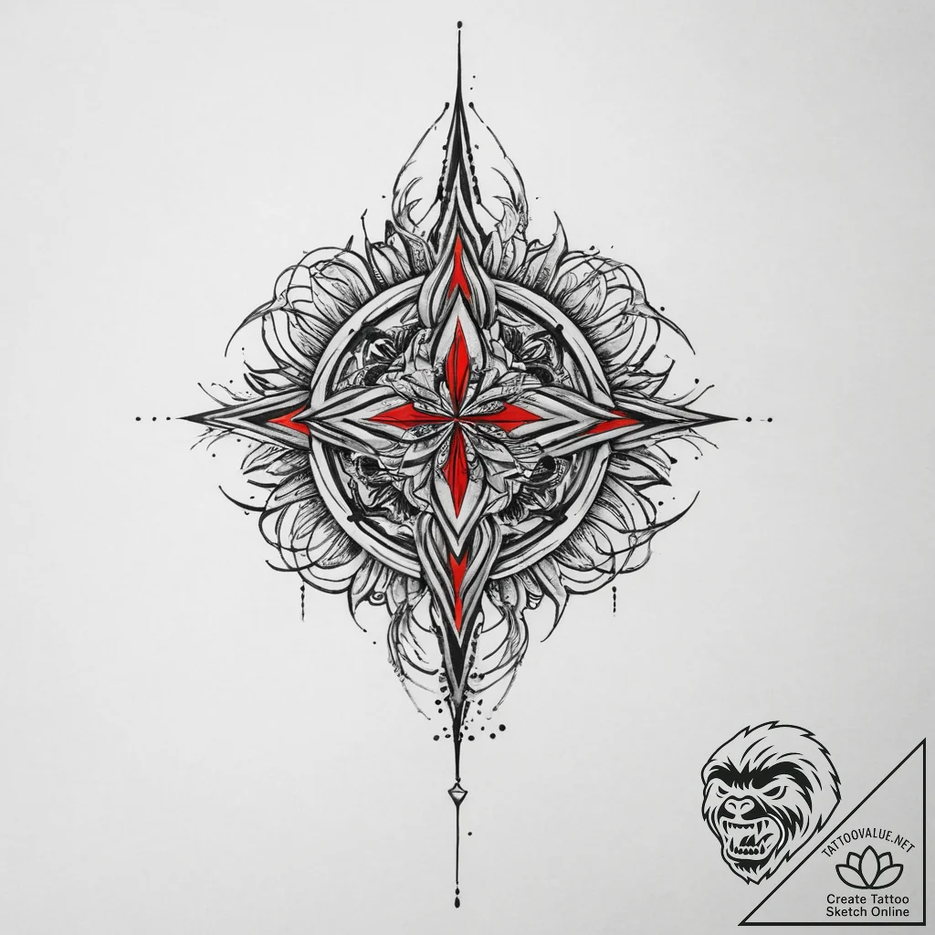 Tattoo sketch a symbolic object, artistic tat... - tattoo sketch (№1756503689_0, 29.08.2025 21:41) — tattoovalue.net