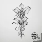 Tattoo sketch pitcher plant, tattoo line art,… – tattoo sketch (№1756504289_0, 29.08.2025 21:51) — tattoovalue.net