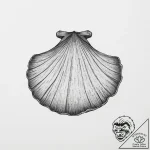 Tattoo sketch clam – tattoo sketch (№1756504885_0, 29.08.2025 22:01) — tattoovalue.net