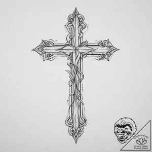Tattoo sketch knife, ink illustration for tat… – tattoo sketch (№1756505490_0, 29.08.2025 22:11) — tattoovalue.net