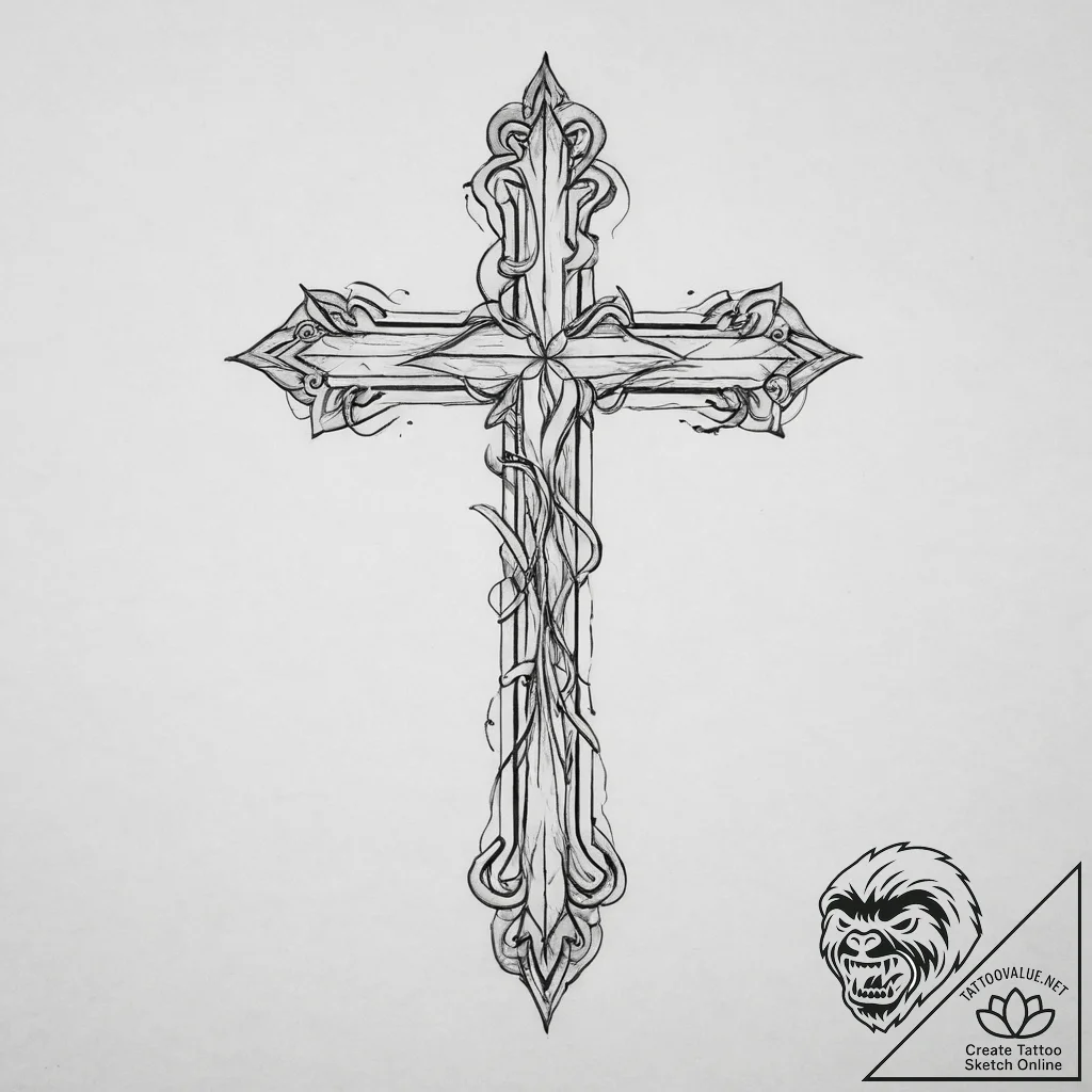 Tattoo sketch knife, ink illustration for tat... - tattoo sketch (№1756505490_0, 29.08.2025 22:11) — tattoovalue.net