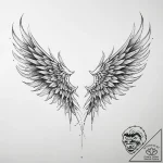 Tattoo sketch gothic крылья – tattoo sketch (№1756506497_0, 29.08.2025 22:28) — tattoovalue.net
