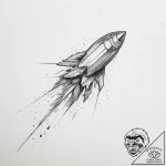 Tattoo sketch comet – tattoo sketch (№1756506696_0, 29.08.2025 22:31) — tattoovalue.net