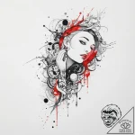 Tattoo sketch celestial bodies with a person,… – tattoo sketch (№1756506896_0, 29.08.2025 22:34) — tattoovalue.net