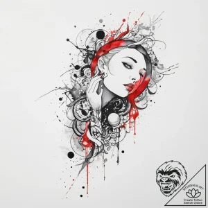 Tattoo sketch celestial bodies with a person,… – tattoo sketch (№1756506896_0, 29.08.2025 22:34) — tattoovalue.net
