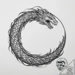 Tattoo sketch jormungandr circle, tattoo draw… – tattoo sketch (№1756508703_0, 29.08.2025 23:05) — tattoovalue.net