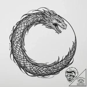 Tattoo sketch jormungandr circle, tattoo draw… – tattoo sketch (№1756508703_0, 29.08.2025 23:05) — tattoovalue.net