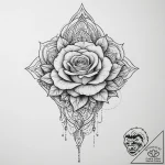 Tattoo sketch high heels with a rose, tattoo… – tattoo sketch (№1756510302_0, 29.08.2025 23:31) — tattoovalue.net