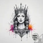 Tattoo sketch throne, artistic tattoo sketch,… – tattoo sketch (№1756511906_0, 29.08.2025 23:58) — tattoovalue.net