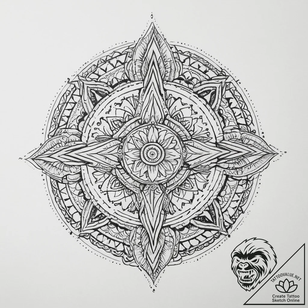 Tattoo sketch tribal полинезийский узор, tatt... - tattoo sketch (№1756512313_0, 30.08.2025 00:05) — tattoovalue.net