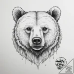 Tattoo sketch bear – tattoo sketch (№1756514335_0, 30.08.2025 00:38) — tattoovalue.net