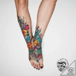 Tattoo sketch foot, tattoo line art, bold out… – tattoo sketch (№1756515948_0, 30.08.2025 01:05) — tattoovalue.net