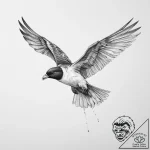 Tattoo sketch petrel – tattoo sketch (№1756516147_0, 30.08.2025 01:09) — tattoovalue.net