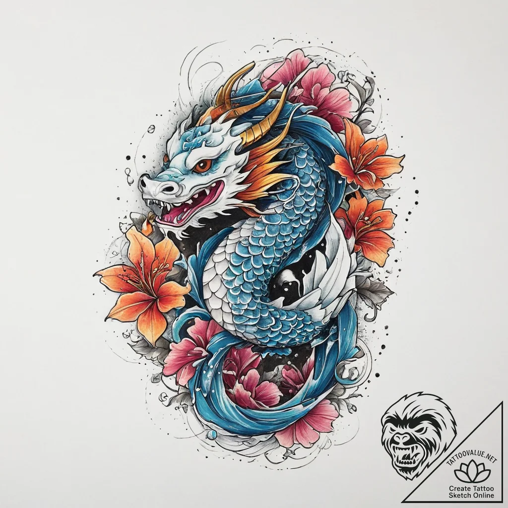 Tattoo sketch mirage, tattoo line art, vibran... - tattoo sketch (№1756516551_0, 30.08.2025 01:15) — tattoovalue.net