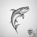 Tattoo sketch russian sturgeon – tattoo sketch (№1756516960_0, 30.08.2025 01:22) — tattoovalue.net