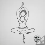 Tattoo sketch yoga yoga pose silhouette, conc… – tattoo sketch (№1756517157_0, 30.08.2025 01:25) — tattoovalue.net