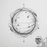 Tattoo sketch cosmic sphere – tattoo sketch (№1756519158_0, 30.08.2025 01:59) — tattoovalue.net