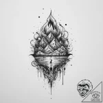 Tattoo sketch desolate wasteland, tattoo sket… – tattoo sketch (№1756519359_0, 30.08.2025 02:02) — tattoovalue.net