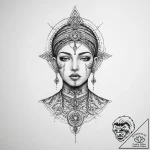 Tattoo sketch spiritual person – tattoo sketch (№1756519961_0, 30.08.2025 02:12) — tattoovalue.net