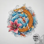 Tattoo sketch lily flower, artistic tattoo sk… – tattoo sketch (№1756523934_0, 30.08.2025 03:18) — tattoovalue.net