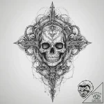 Tattoo sketch bio-mechanical части тела, ink… – tattoo sketch (№1756525125_0, 30.08.2025 03:38) — tattoovalue.net