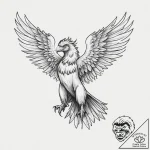 Tattoo sketch griffin, ink illustration for t… – tattoo sketch (№1756525720_0, 30.08.2025 03:48) — tattoovalue.net