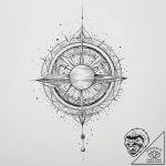 Tattoo sketch cosmic ground – tattoo sketch (№1756527908_0, 30.08.2025 04:25) — tattoovalue.net