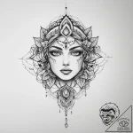 Tattoo sketch aura – tattoo sketch (№1756528303_0, 30.08.2025 04:31) — tattoovalue.net