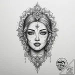 Tattoo sketch holy person, artistic tattoo sk… – tattoo sketch (№1756529097_0, 30.08.2025 04:44) — tattoovalue.net