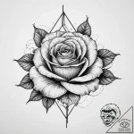 Tattoo sketch lipstick with a rose, tattoo sk… – tattoo sketch (№1756529296_0, 30.08.2025 04:48) — tattoovalue.net