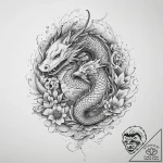 Tattoo sketch purpose, tattoo line art, on a… – tattoo sketch (№1756531857_0, 30.08.2025 05:30) — tattoovalue.net