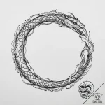 Tattoo sketch ouroboros serpent eating its ta… – tattoo sketch (№1756532053_0, 30.08.2025 05:34) — tattoovalue.net
