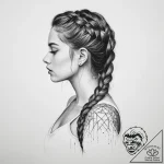 Tattoo sketch braid, tattoo drawing outline,… – tattoo sketch (№1756532839_0, 30.08.2025 05:47) — tattoovalue.net